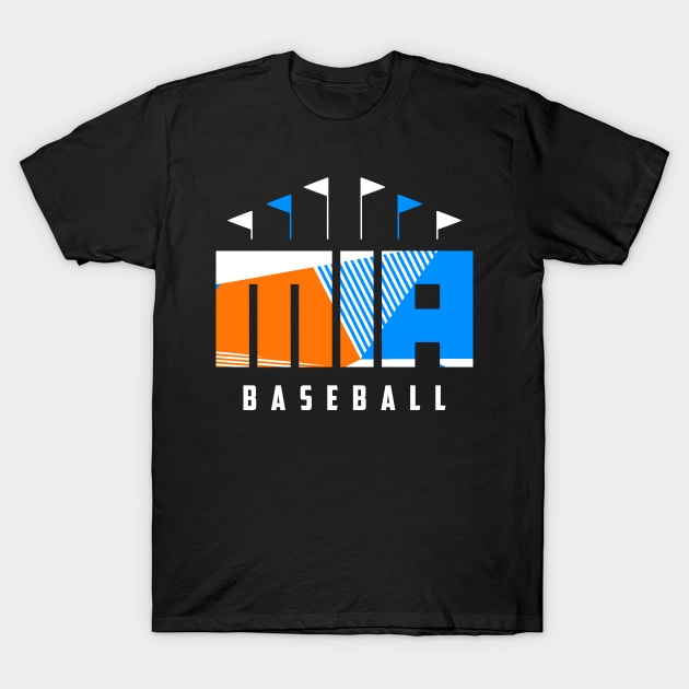 MIA Baseball Ballpark T-Shirt by funandgames